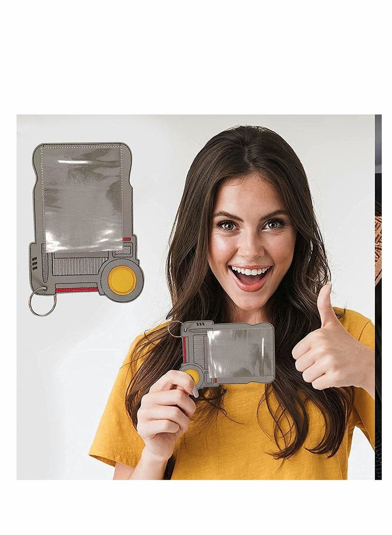 Captaintech Vaccine Card Protector Waterproof Vaccination Card Holder for Unisex，Portable Multipurpose Health Card Funny Reagent Card Protector with Transparent Window - Image 5