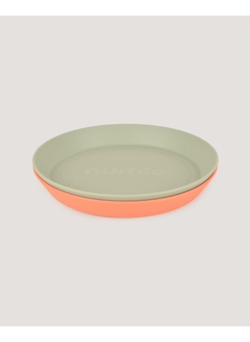 2-Piece Round Plate Sage Green-Peach - pzsku/Z4C475DC3EC7183058A4CZ/45/_/1725792163/bc6619f8-991c-4350-ac83-79ab91f91584