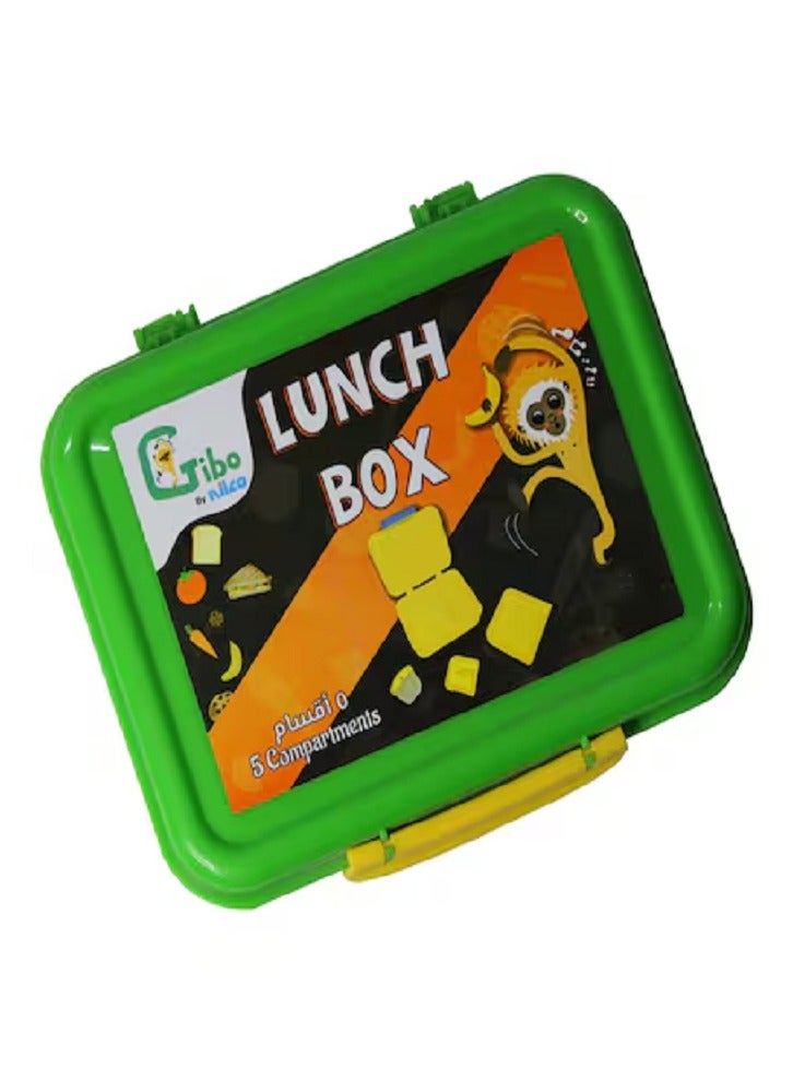 NILCO Lunch Box for kids to School By Gibo/Nilco (Green) - Image 1