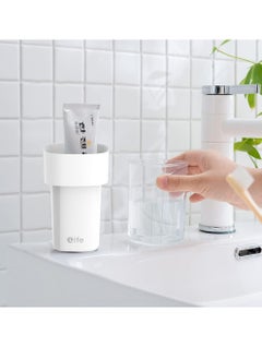 Oasisgalore Toothbrush Holder for Bathroom with 5 Toothbrush Head Protective Case, oothbrush Travel Container for Camping School Business Trip Shower  - Image 3