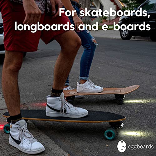 Eggboards Electric Skateboard Lights for Night Riding. LED Skateboard Light Kit. Longboard Lights USB Rechargeable. Skate Board Headlight Front and Back. Ideal Electric Skateboards Accessories - Image 5