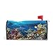 ZZKKO Magnetic Mailbox Covers Ocean Marine Life Turtle Shark Coral Reef Landscape Letter Box Cover Colorful Painting - Image 2