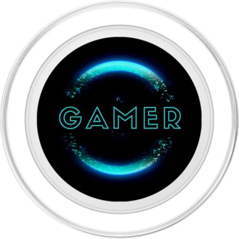 Gaming Pop Socket for Phone PopSockets Blue Light Cool Gamer PopSockets PopGrip for MagSafe - Image 2