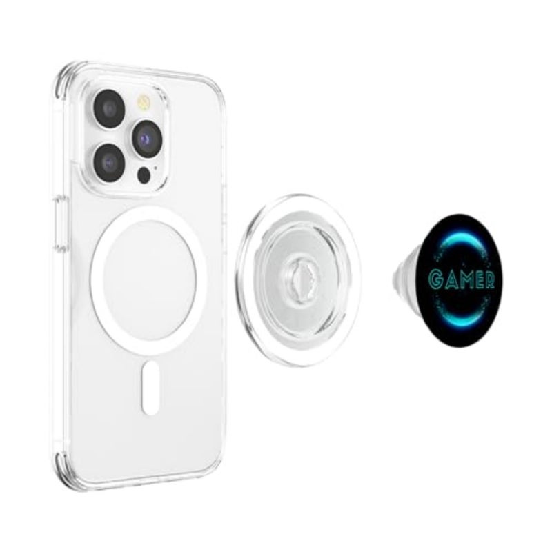 Gaming Pop Socket for Phone PopSockets Blue Light Cool Gamer PopSockets PopGrip for MagSafe - Image 3