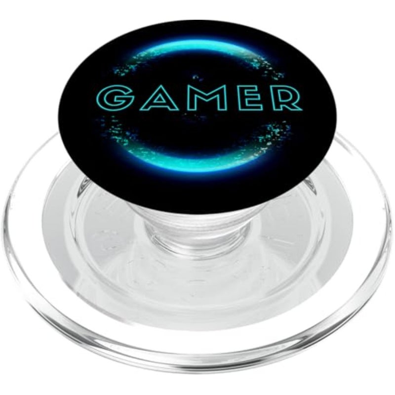 Gaming Pop Socket for Phone PopSockets Blue Light Cool Gamer PopSockets PopGrip for MagSafe - Image 1