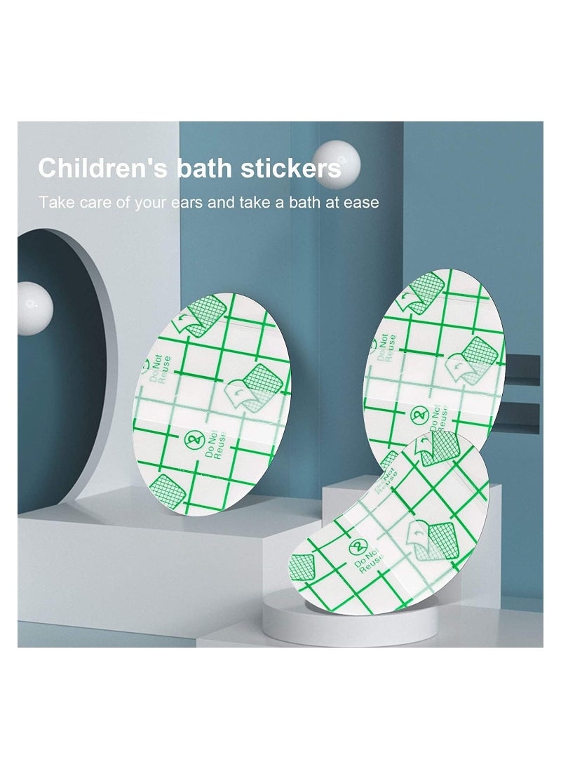 60 Pack Baby Waterproof Ear Stickers,Baby Waterproof Ear Protector,Newborn Ear Protection for Swimming Showering Surfing Snorkeling and Other Water Sports Kids Size