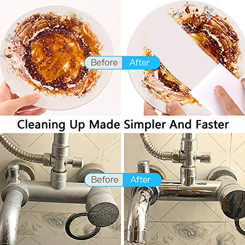 YRYTUOE 100 Pack Magic Sponges Eraser for Cleaning, Premium Reusable Melamine Sponge Scrubber Foam Cleaning Pads for Kitchen Dishes, Bathtub, Baseboard, Shoes Cleaner, Not Easily Rip - Image 4