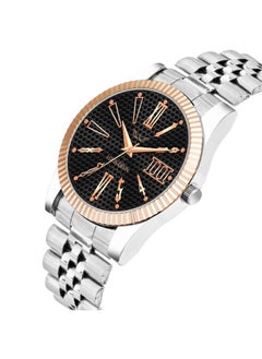 LOUIS DEVIN LOUIS DEVIN Stainless Steel Chain Analog Wrist Watch for Men (Black Dial) | LD-CP059-BLK  - Image 2