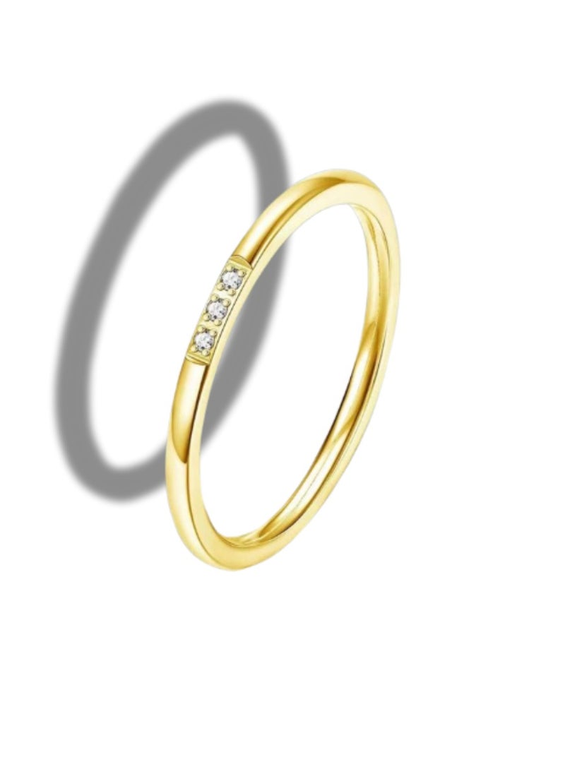 Soko Mesh Exquisite Women's Gold Band 1mm Diamond Rings - Handcrafted Wedding Band, Luxury Fashion Accessory, Timeless Design, Perfect Gift, Fine Jewelry Collection  - Image 5