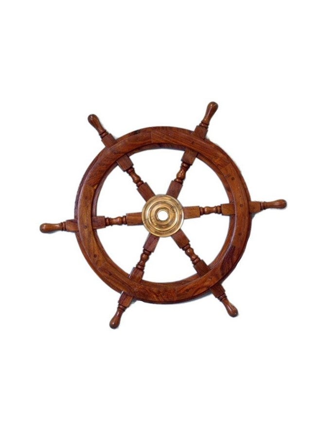 Hampton Nautical Sh 8763 Ship Wheel 24 Inch Wood