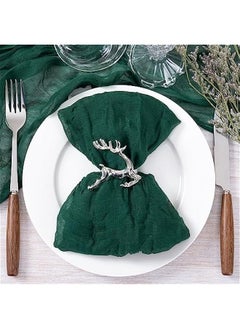 Emerald Green Cheesecloth Napkins  Napkins Set of 10 Boho Washable Dinner Table Napkins for Wedding Party Baby Shower Birthday Party Decor - pzsku/Z4C47F910E9F4E11B6B49Z/45/_/1740569929/6b9ced4d-1f28-485a-a4e6-250df2d4d18e