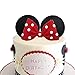 GmakCeder Mouse Cake Topper Bow and Ears for Birthday Red - Image 2