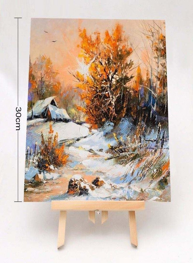 THE ARTKING حامل خشبي مقاس 12 بوصة للوحات والعرض، وحامل لعرض القطع الفنية. - Image 3