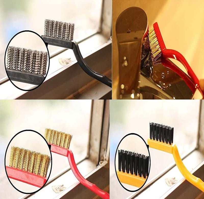 DIY Crafts DIY Crafts Pack of 60 Pcs, Random, Industrial Brushes Different Shapes Ergonomic Wood,Nylon,Metal Handles Organizing Cleaning Maintainance for Machines Engines Floor Cor (Pack of 60 Pcs, Random)  - Image 5