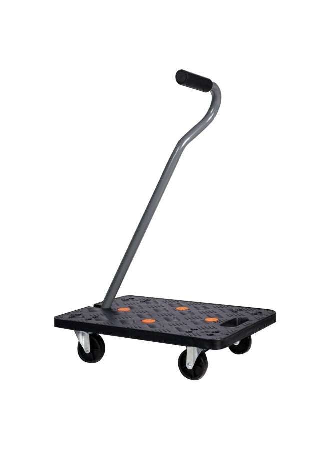 DANUBE HOME Milano Plastic Platform Hand Trolly Platform Hand Truck Trolley Push Cart for Pulling Moving Goods Cartons Ttc1110Ca-37X50X11 ) 200Kg