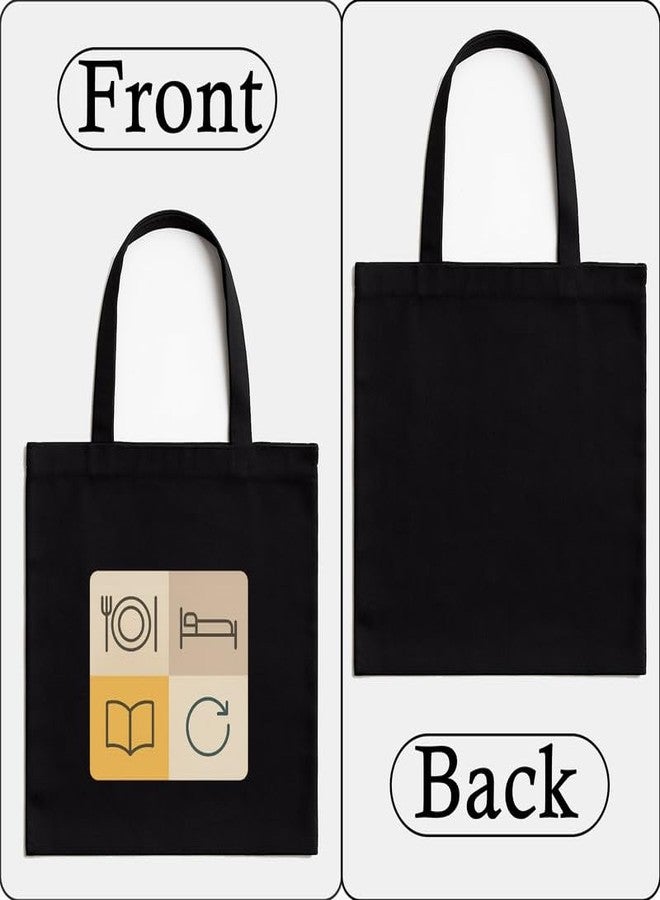 Megrok "Simple Daily Routine Organizer Tote ? 16x14 Inch with A4 Pocket | Zipper Closure, Minimalist Motivational Bag for Productivity - Image 4