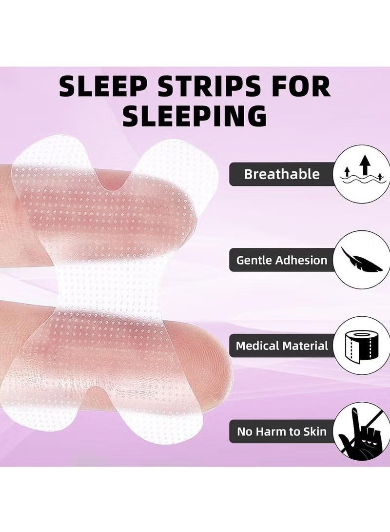 OUHOE 120 PCS Gentle Transparent White Tape Hypoallergenic Tape, Mild and Effective Painless Hypoallergenic Sleep Tape, Breathable Mouth Tape Snoring Aids Gentle Sleep Patches Tapes - Image 4