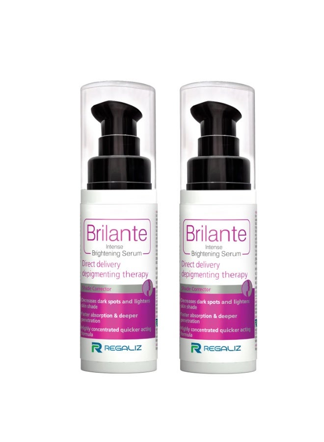 Regaliz Brilante Intense Brightening Serum | Advanced Dark Spot & Hyperpigmentation Treatment | Evens Skin Tone, Reduces Acne Scars, and Enhances Radiance | 50ml-Pack of 2 - Image 1