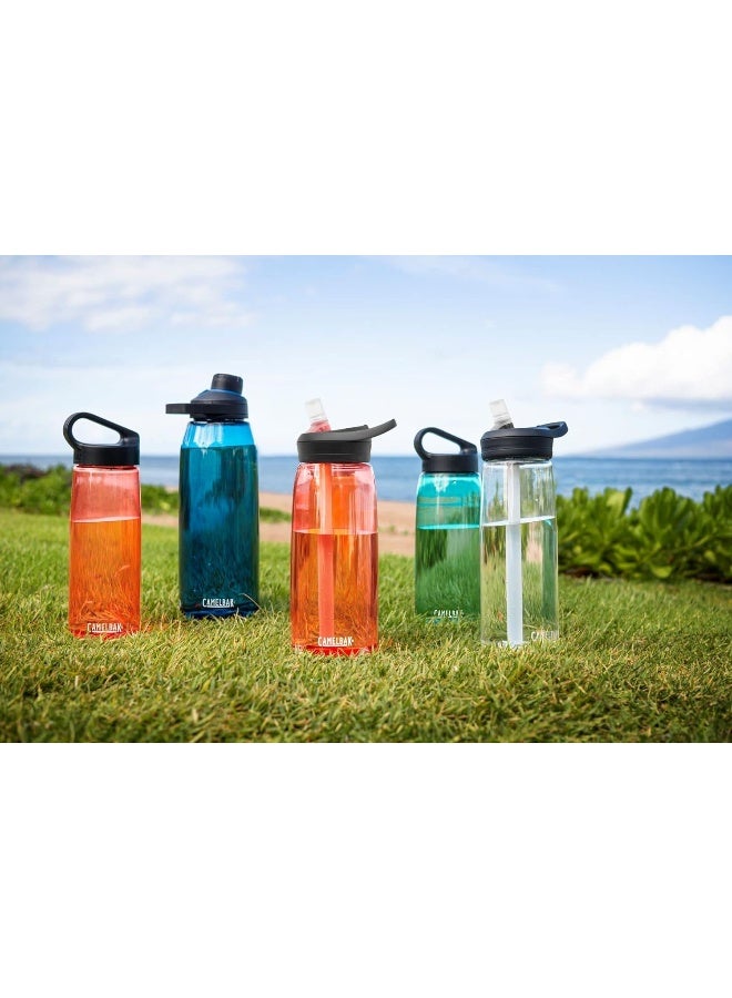 CAMELBAK زجاجة مياه CamelBak eddy+ مع Tritan Renew - غطاء قشة 25 أونصة، لافا - Image 4