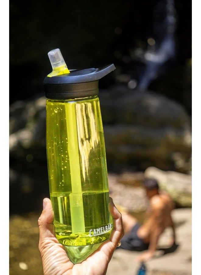 CAMELBAK زجاجة مياه CamelBak eddy+ مع Tritan Renew - غطاء قشة 25 أونصة، لافا - Image 3