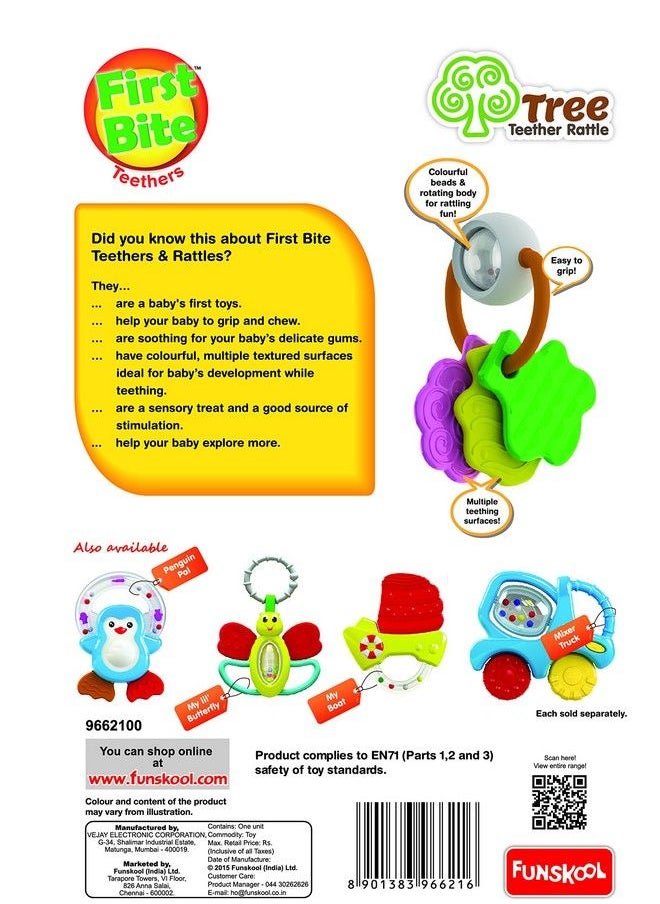 Funskool Giggles Tree Teether Rattle 2015 Multi Color  - Image 4