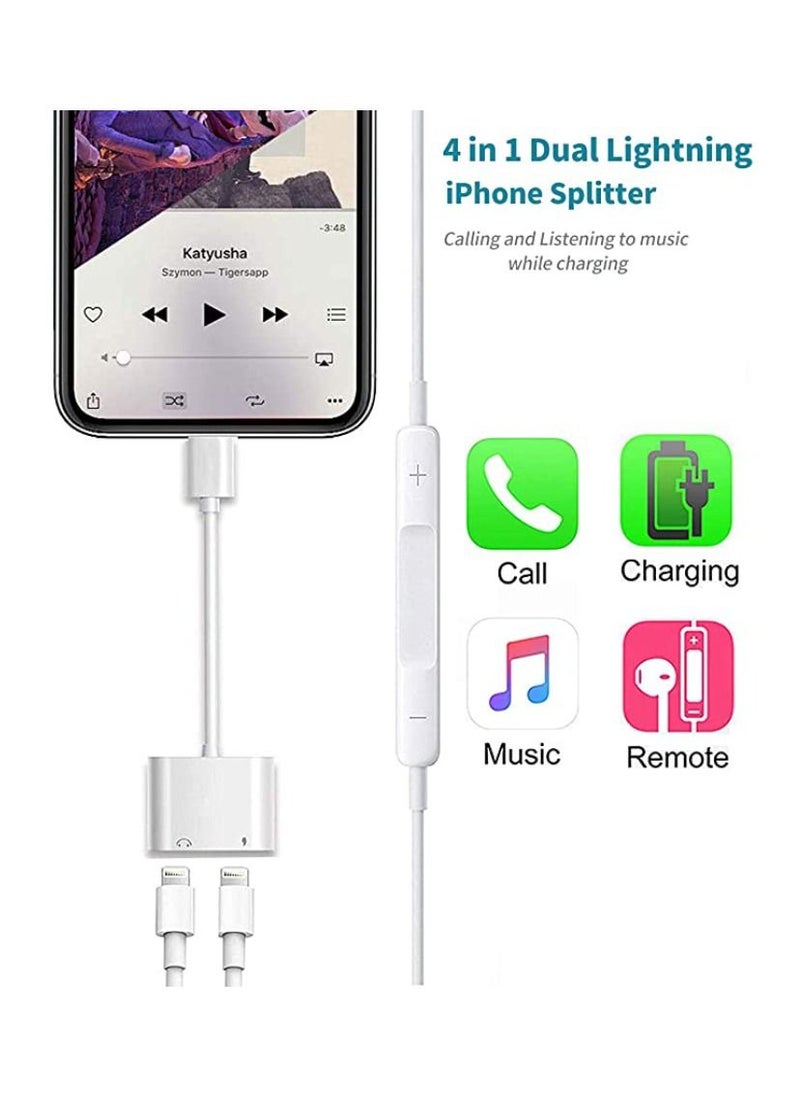 DIGI CORE - 2 In 1 Headphone Adaptor Charger For Apple iPhone/iPad - Image 1