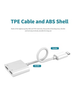 DIGI CORE 2 In 1 Headphone Adaptor Charger For Apple iPhone/iPad  - Image 3