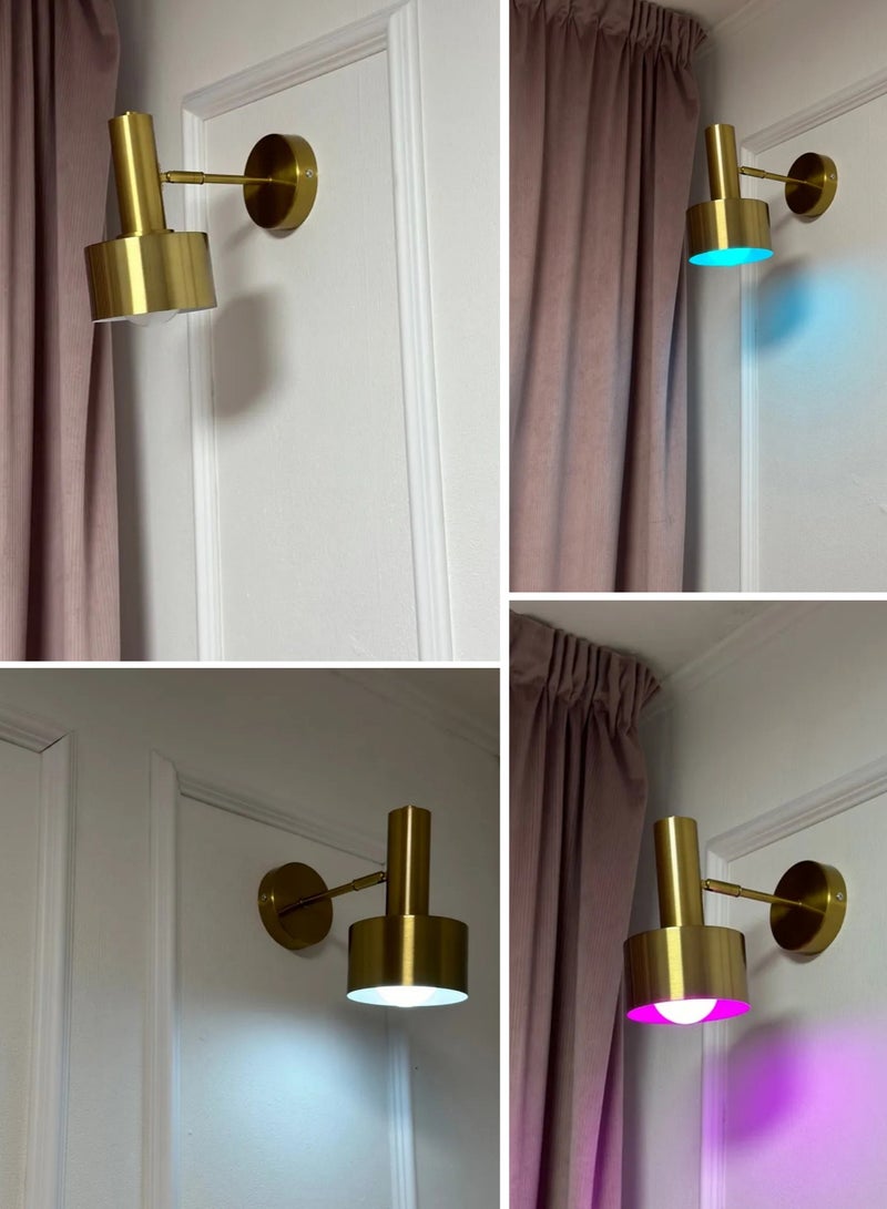 Wmlamz Pack of 2 Wireless battery power Fashion Wall Lighting with Remote, Study Porch Staircase Bedroom Smart No Wiring Wall Sconce - Image 4