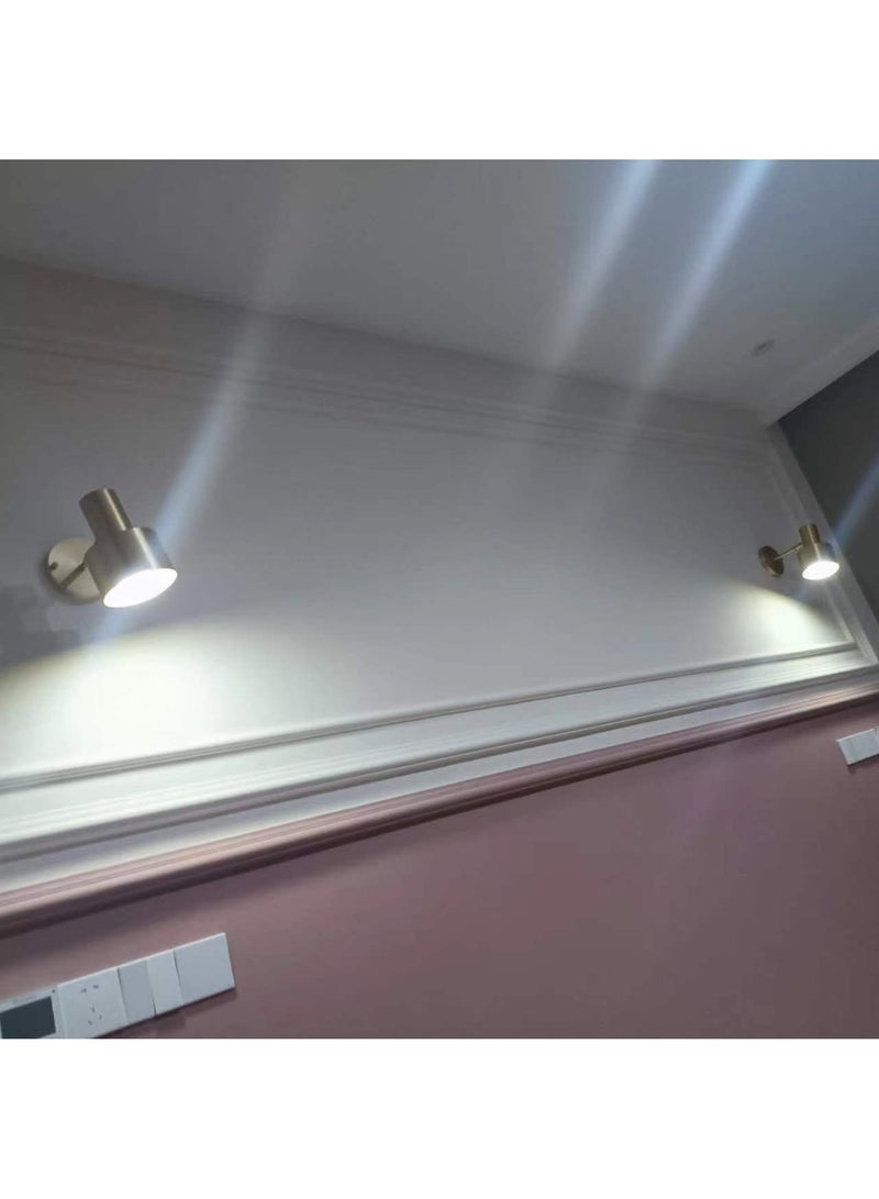 Wmlamz Pack of 2 Wireless battery power Fashion Wall Lighting with Remote, Study Porch Staircase Bedroom Smart No Wiring Wall Sconce - Image 3