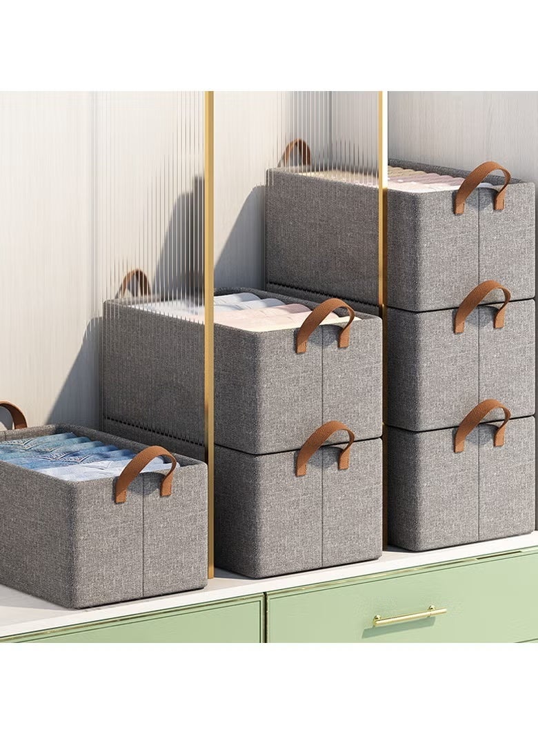 Wardrobe Clothes Organizer Storage Box Dividers Foldable Underwear Storage Bin Divider for Socks Bra Underwear Organizer Divider Cabinet Closet Cloth Drawer Storage Organizers Boxes - Image 2