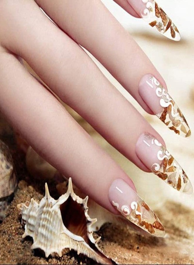 FAMEZA Long Stiletto Sharp False Nails Clear Claw Full Cover Artificial Fake Nail Art Tip 100Pcs For Nail Salon,10 Sizes (Clear) - Image 3