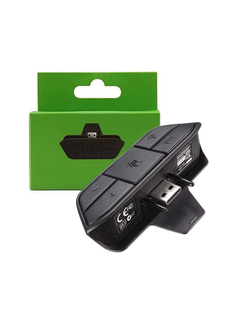 Stereo Headset Adapter for Xbox One, Audio Mic Headphone Converter, Adjust Audio Balance (Game Sound and Voice Chat), Volume, Mic Directly - Image 1