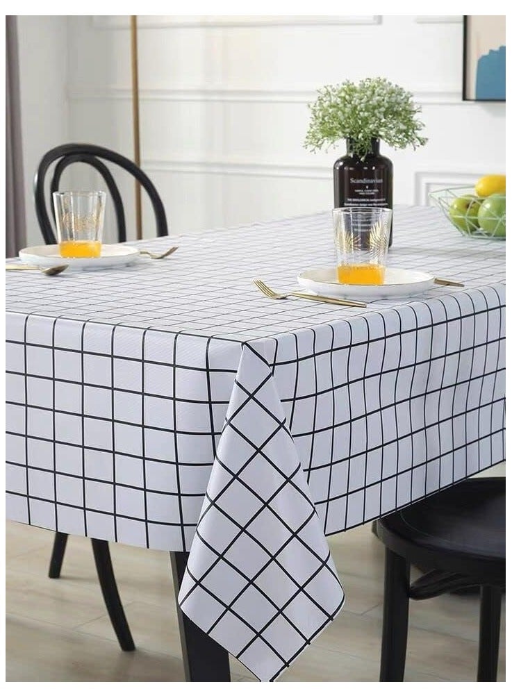 Anna Minimalist Home Dining Table Desk Decor Waterproof Oil-Resistant Easy-Clean PVC Tablecloth - Image 2