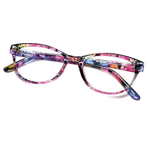 Peter Jones Trendy Floral Print Cat-eye Optical Frame (2111-DA1) - Image 1