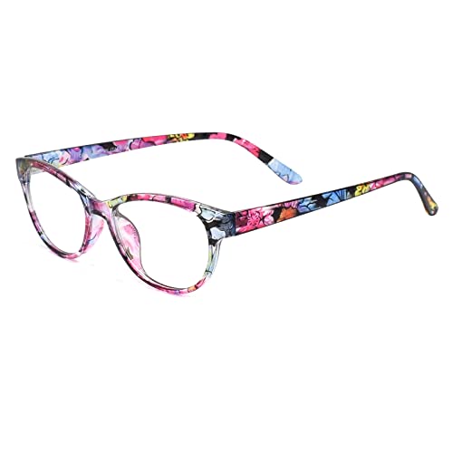Peter Jones Trendy Floral Print Cat-eye Optical Frame (2111-DA1) - Image 3