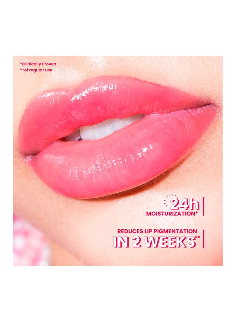 Dot & Key Meltie Lip Balm SPF 50+++ In-Vivo Tested With 2% Kojic & Vitamin C | Hydrates Dry, Chapped Lips, Lightens Pigmentation, Brightens Lips | With Shea & Mango Butters, Peptide Infused | Strawberry Glaze | 4g - Image 4