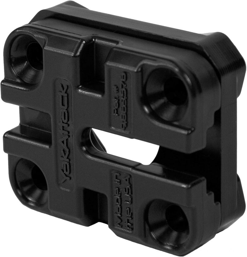 YakAttack MightyMount II with FullBack Backing Plate | Low Profile Kayak Accessory Mount with Hardware | Compatible with LockNLoad Rod Holders, Fish Finder Mounts & T-Bolt Accessories | Made in USA - Image 1