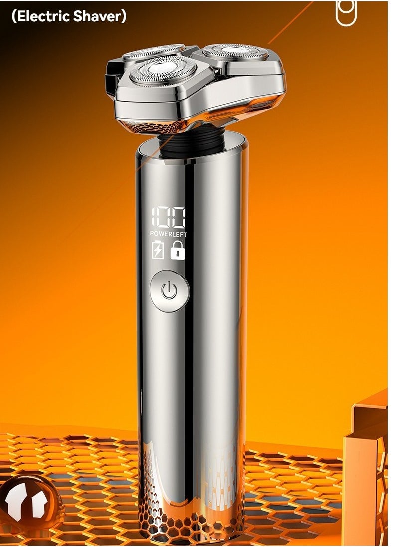 DOSCHER - Electric Shaver for Men - Rechargeable Wet & Dry Shavers for Men with  Fast Charging, Waterproof, Blades Spin 12000 Times Per Minute, LED Display, and Travel Lock - Image 1
