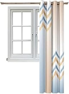 Naguib Selim Naguib Selim M.C 314 s 3D Printed Curtain for Living Room and Bedroom, Multi Color, 280 * 140 cm 