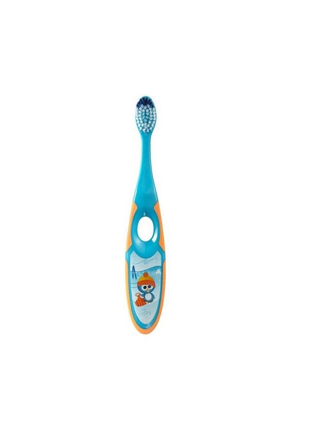 Jordan Kids Toothbrush Step 23 5 Years Kids Tooth Brush Soft Bristles Bpa Free With A Travel Cap (3 5Years Travel Cap Blue)  - Image 1