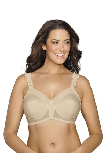 Exquisite Form Womens Fully Original Support Coverage Bra, Beige, 34D US - Image 1