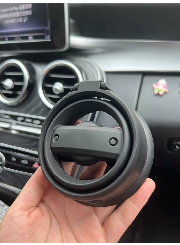 فيريكس حامل أكواب قابل للطي لمرسيدس بنز EQA وEQB وEQE وEQS – حامل مشروبات وزجاجات يُثبت على فتحة مكيف الهواء – منظم أكواب للسيارة - Image 1