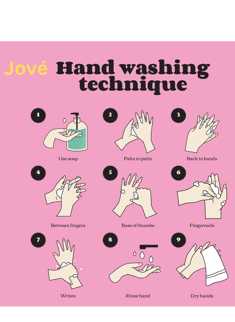 Jove Hand Wash – Pink Rose Scent – Pack of 3 Bottles – Gentle & Moisturizing Liquid Soap – 500ml Each  - Image 5