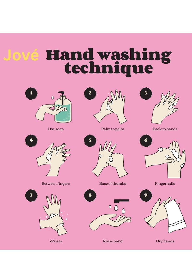 Jove Hand Wash – Pink Rose Scent – Pack of 3 Bottles – Gentle & Moisturizing Liquid Soap – 500ml Each - Image 4