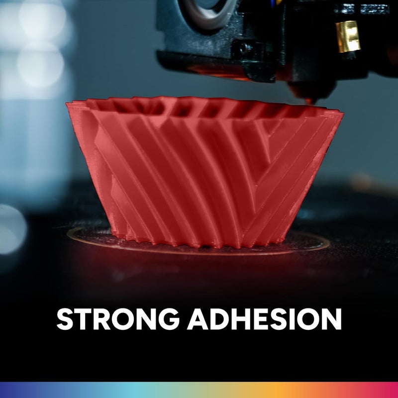 OVERTURE PLA Filament 1.75mm, Neatly Wound 3D Printer Filament 1kg Spool (2.2lbs), Dimensional Accuracy +/- 0.02 mm, Fit Most FDM 3D Printers (Fresh Red) - Image 4
