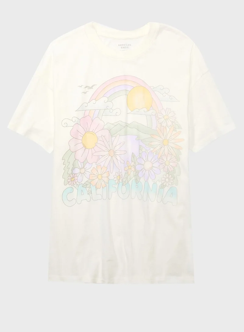 American Eagle Graphic Crew Neck T-Shirt
