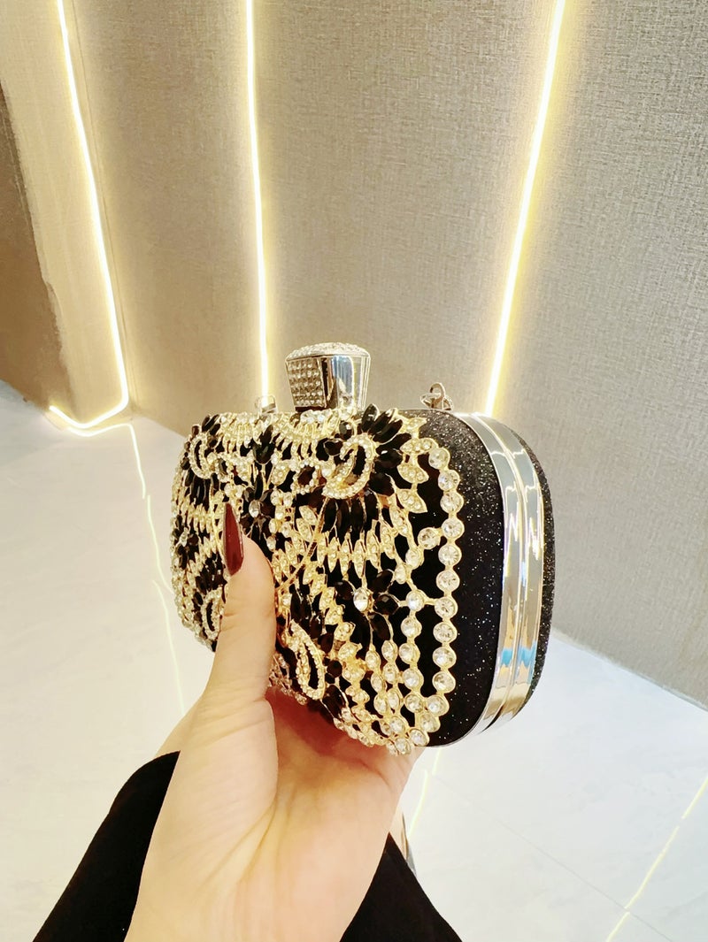 New Evening Bag Niche Design Small Handbag Crossbody Evening Bag Rhinestone Hand-Held Shoulder Women'S Bag - Image 3