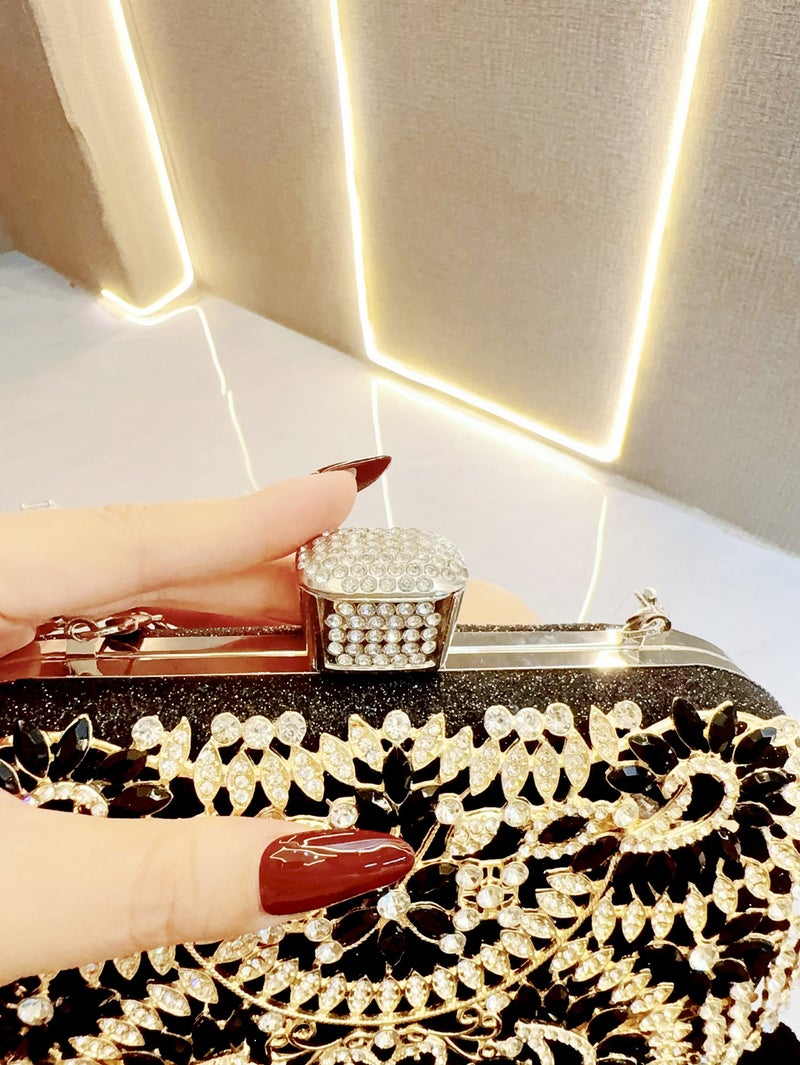 New Evening Bag Niche Design Small Handbag Crossbody Evening Bag Rhinestone Hand-Held Shoulder Women'S Bag - Image 4