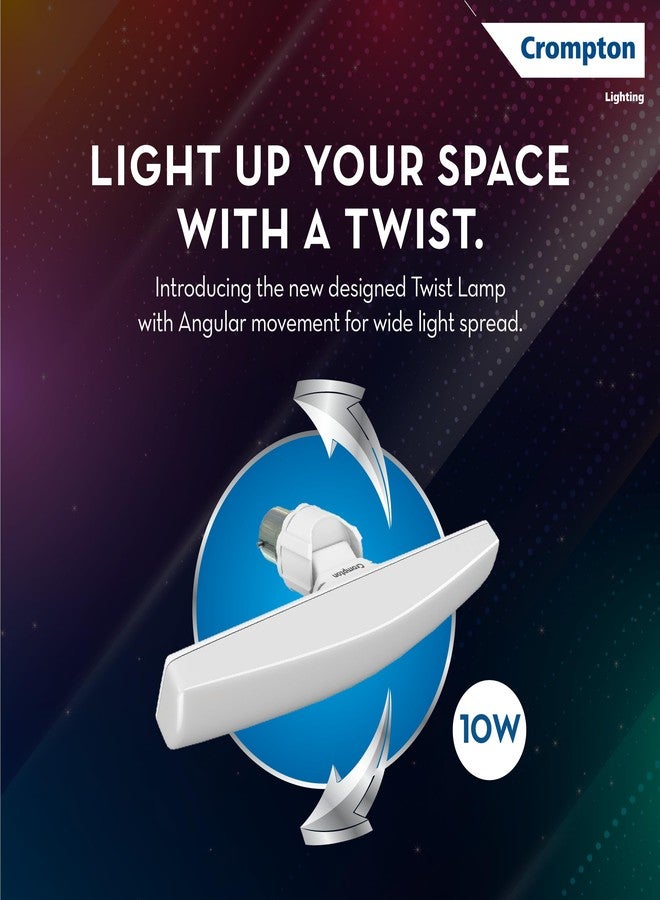 Crompton Twist - T Lamp, 10 w (Cool Day Light), Pack of 2 - Image 3