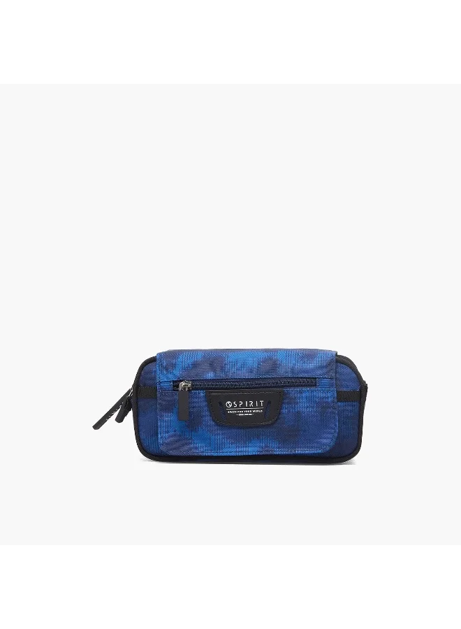 Spirit Pouch-Erosion Navy-3 Cmprts- (Polyester ) Multicolor \ 22.5X10X10.5